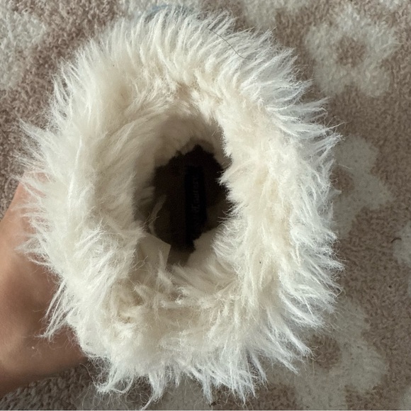 Juicy Couture Lil Coronado Cold Weather Boots Toddler Size 9 Gray Sparkle Fur - Picture 8 of 9